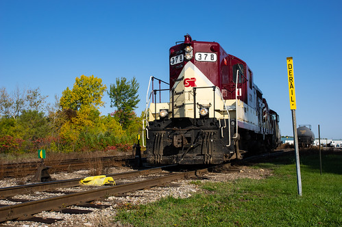 378 gp9 on osr ontario freight ontariosouthland railroad railway stthomas train