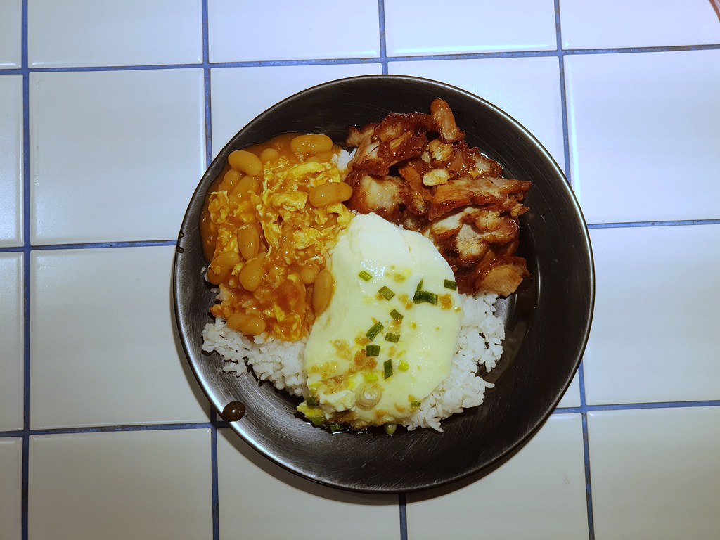 雜飯(一肉兩菜) Mixed Rice rm$6.90 @ Restoran Two in One 菜飯館 SS15