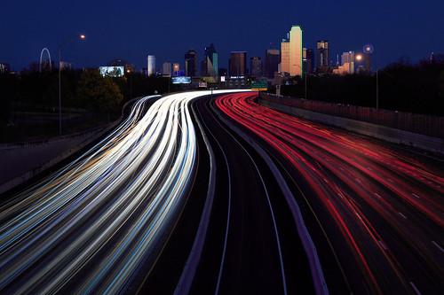 dallas longexposure texas highway motion cityscape skyline tripod sunset city