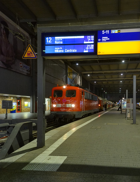 115 114-1 DB Autozug CNL485 Nachtzug München Hauptbahnhof 07.03.14