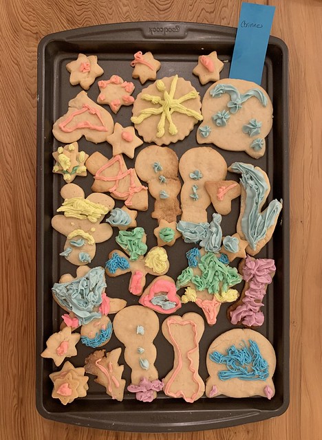 Corinne decorated these sugar cookies