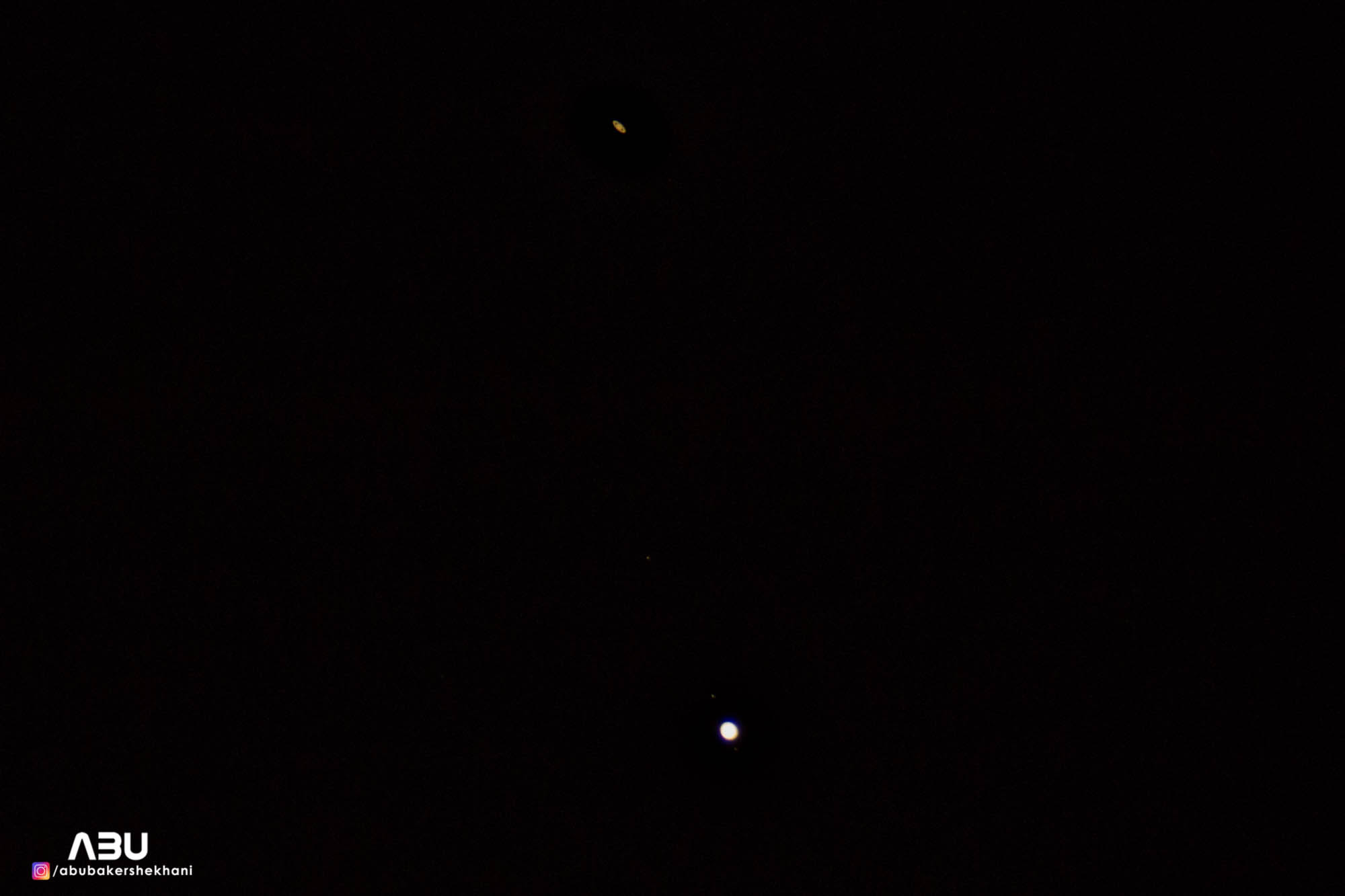 Jupiter and Saturn conjunction 2020 - 18th Dec