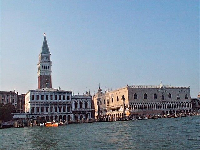 The Doges Palace and Campanile di San Marco in Venice.