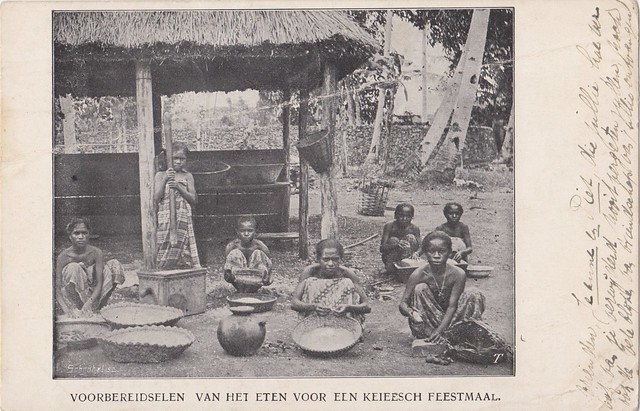 Kei Islands -  Preparing meal, 1914