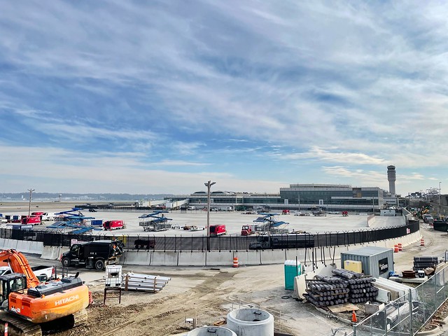DCA commuter concourse construction, 21-Dec-2020