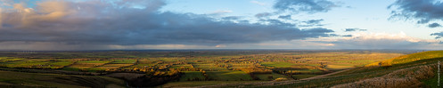 uffingtoncastle nationaltrust uffingtonwhitehorse landscape oxfordshire nt panorama clouds faringdon england unitedkingdom