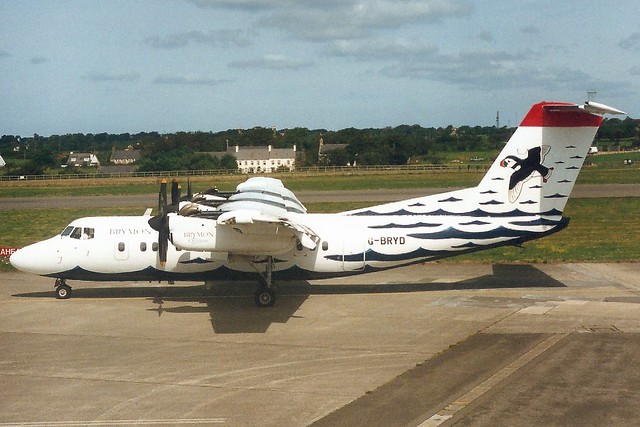 G-BRYD DHC7 109 JER 31-Aug-96