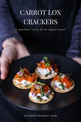 Olives for Dinner | Carrot Lox Crackers