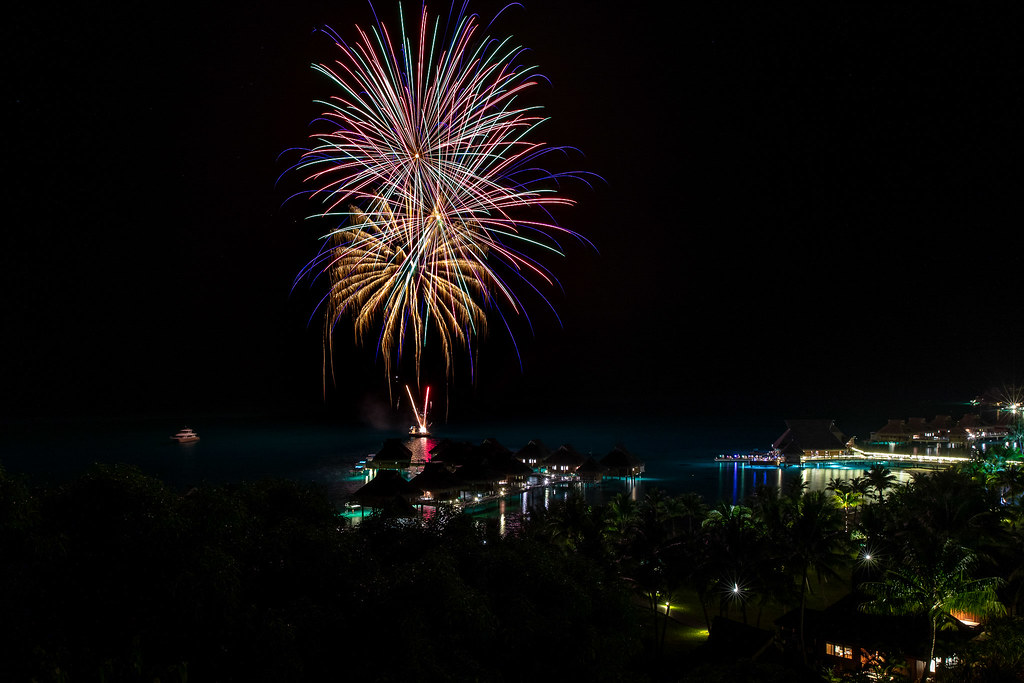 Fireworks Jan 31 2018 - Conrad Bora Nui