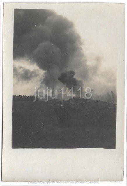 FLAMETHROWER DEMONSTRATION AT BRANCOURT 1916 N°3/3
