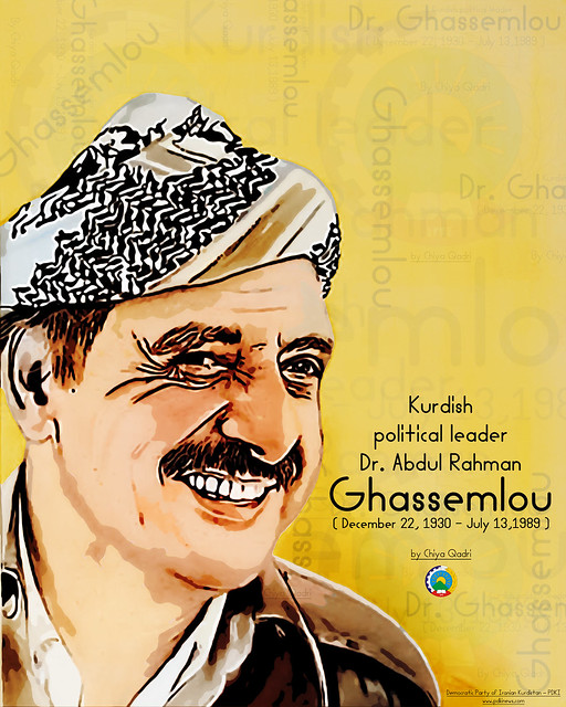 Kurdish political leader Dr. Abdul Rahman Ghassemlou (December 22, 1930 - July 13,1989)