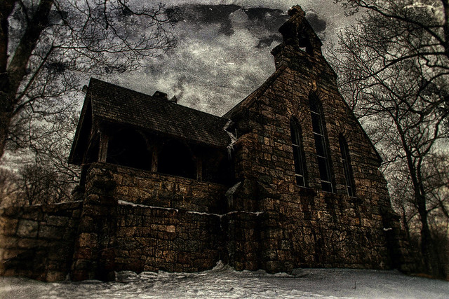 Stone Chapel in Winter