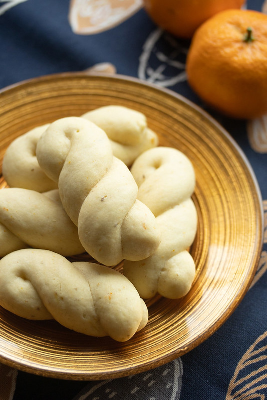 Plate of Orange Anise Cookies