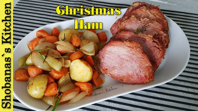 Glazed Christmas Ham (Weihnachtsschinken) / Festival Dinner Recipe By Shobanas`s Kitchen