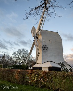 Oldland Mill in the light of the setting sun