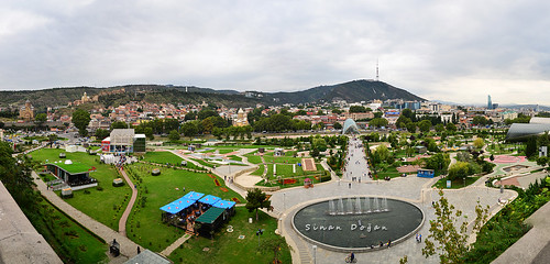 gürcistan panorama asia tiflis georgia tbilisi თბილისი