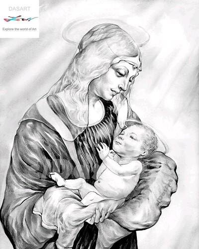 christmas art watercolor illustration jesus merry poster commissionart biswajitdas