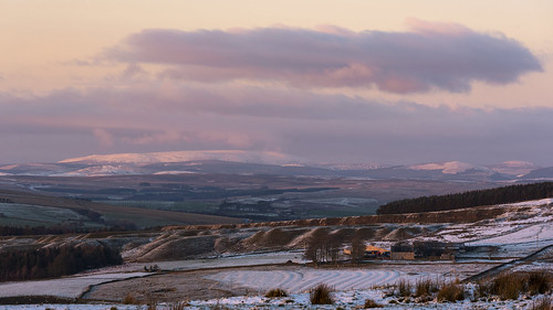 northumberland borders scotland snow landscape