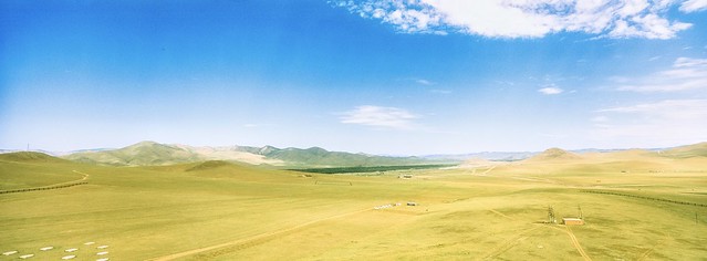 Mongolia, Prairie near the Genghis Khan Equestrian Statue