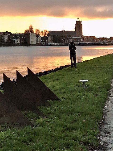 Walking on Christmas day. #nature #holland #riverside #dutch #dordrecht #river #colours #sunset