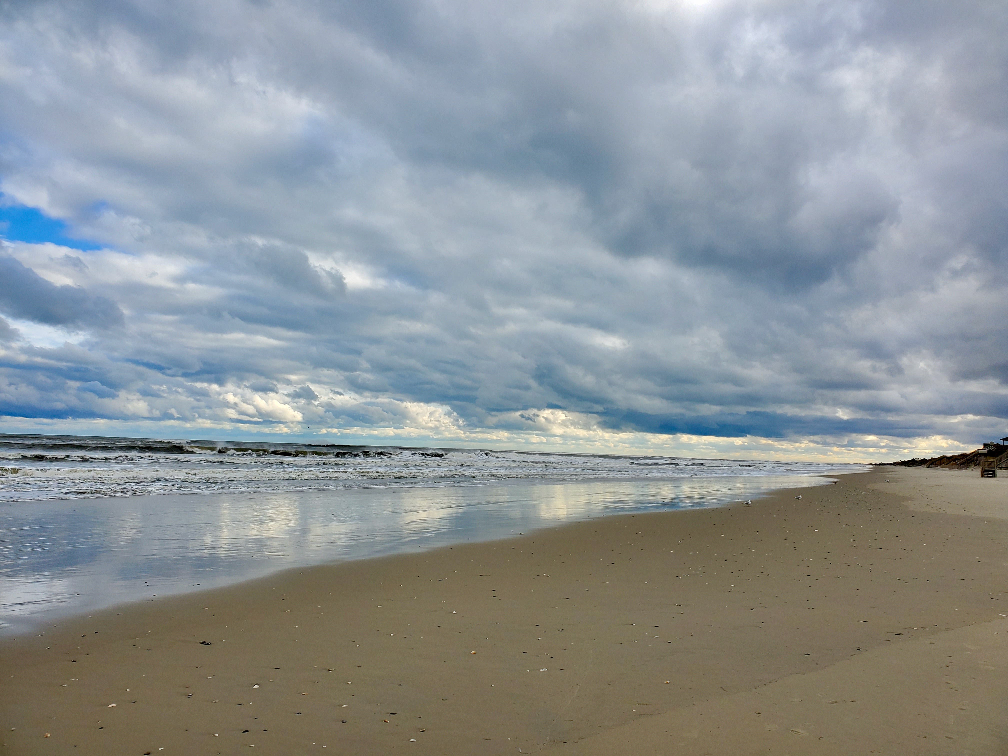 Brisk weather on Corolla Beach, North Carolina. My own photo.