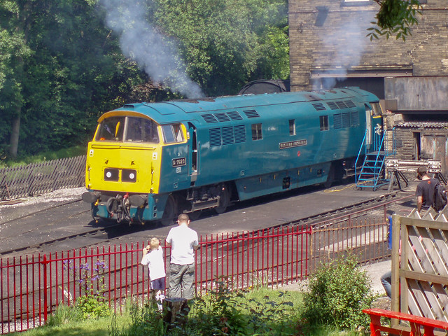 1023 on Haworth Depot on the Keighley & Worth Valley Railway, 08 June 2008,