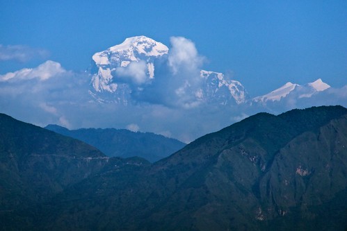 mountain tansen palpa nepal landscape himalaya snow
