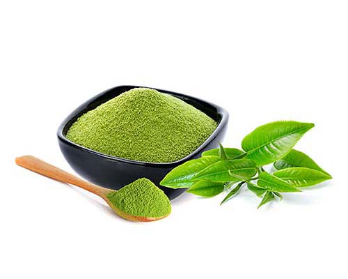 powder green tea