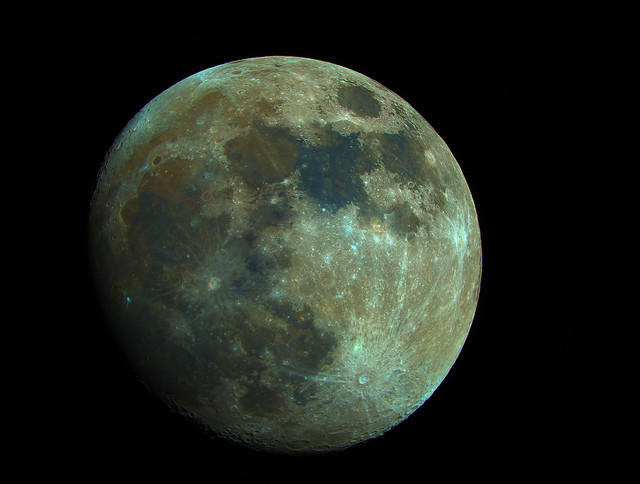 Moon 95% Colour Enhanced Processing