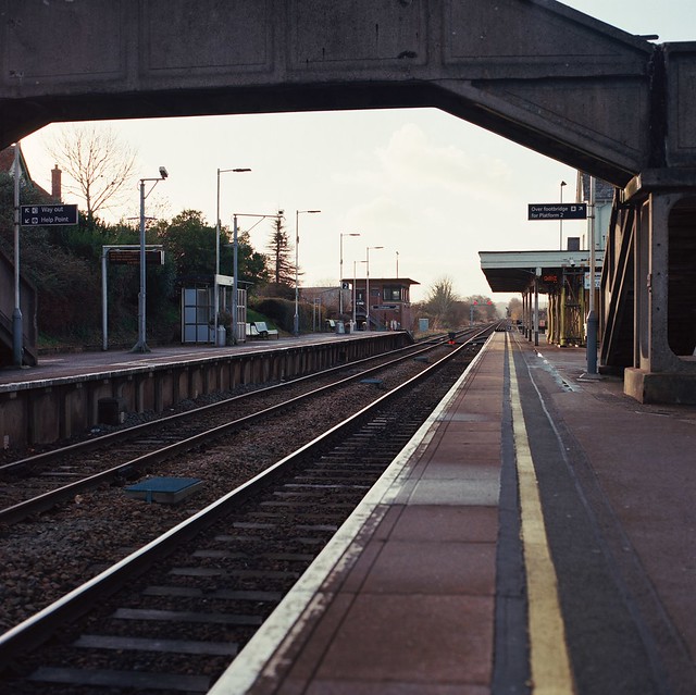 Platform 1, Gillingham, Dorset, Looking West, 13/12/2020.