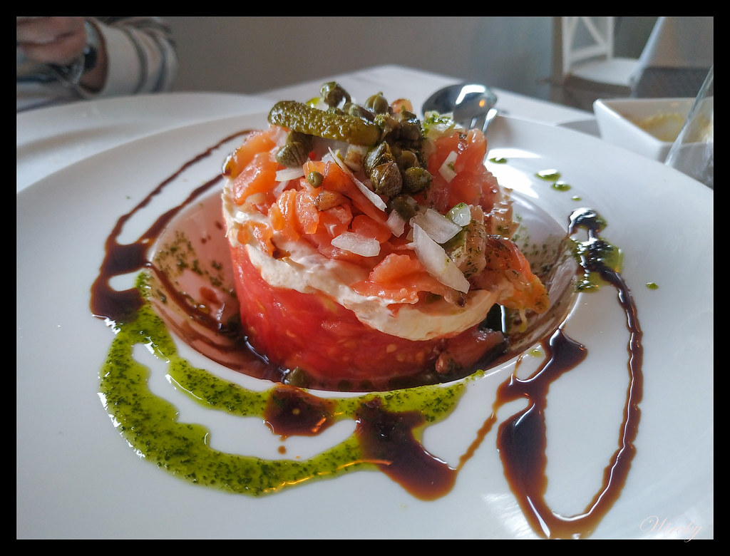 Tartar de tomate y salmón Restaurante de Lucas de Colmenar Viejo