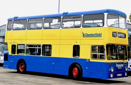 NNU 124M ‘Chesterfield’ No. 124. Daimler CRL6 Fleetline  on Dennis Basford’s railsroadsrunways.blogspot.co.uk’