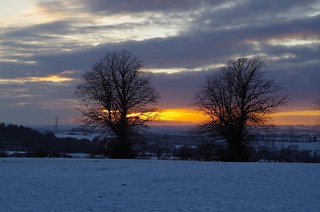 Snow & Sunset