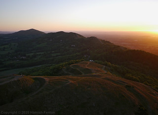 Herefordshire Beacon and the Malvern Hills at Sunrise