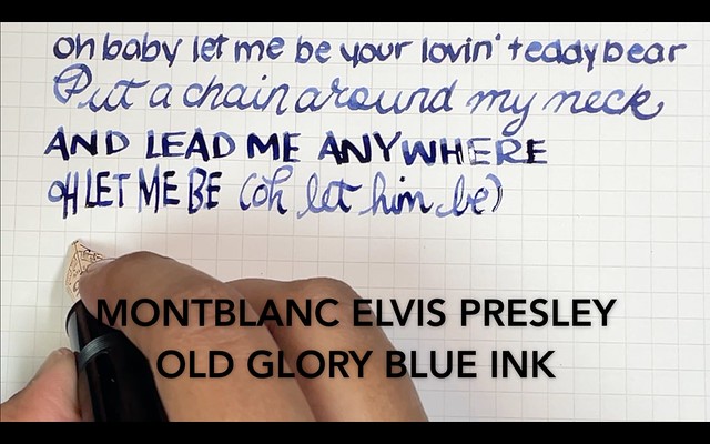 MONTBLANC ELVIS PRESLEY OLD GLORY BLUE INK Title card