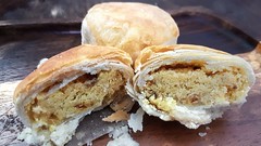 Savoury Mung Bean Pastry.. traces of fragrant fried shallots.. goes well with a hot cup of coffee or tea.. pick up at local pastry shop