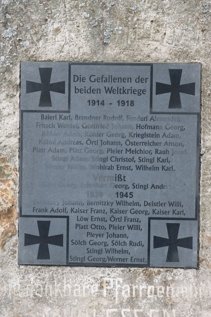 pomník obětem 1. světové války v Milhostově