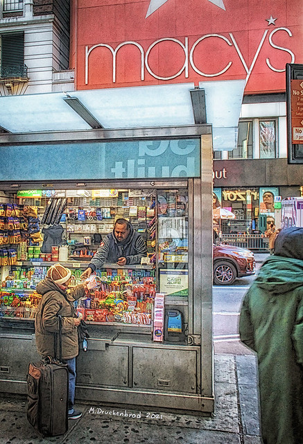 Buying Lottery Tickets from a West 34th St Street Vendor