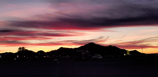 End of day Quartzsite Arizona sunset!