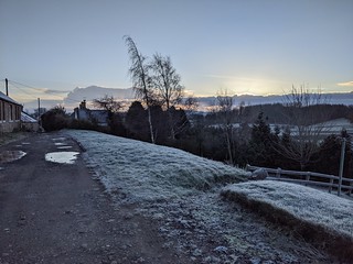 Early morning in Wark, December 2020