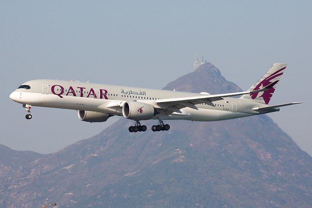 Qatar Airways | Airbus | A350-941 | A7-ALO | Hong Kong International (Chek Lap Kok) Airport | Hong Kong