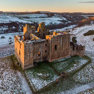 Crichton Castle Winter Sunset