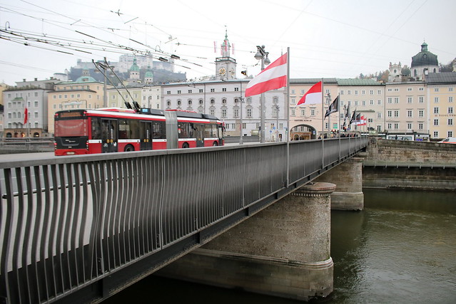Salzburg: Staatsbrücke über die Salzach