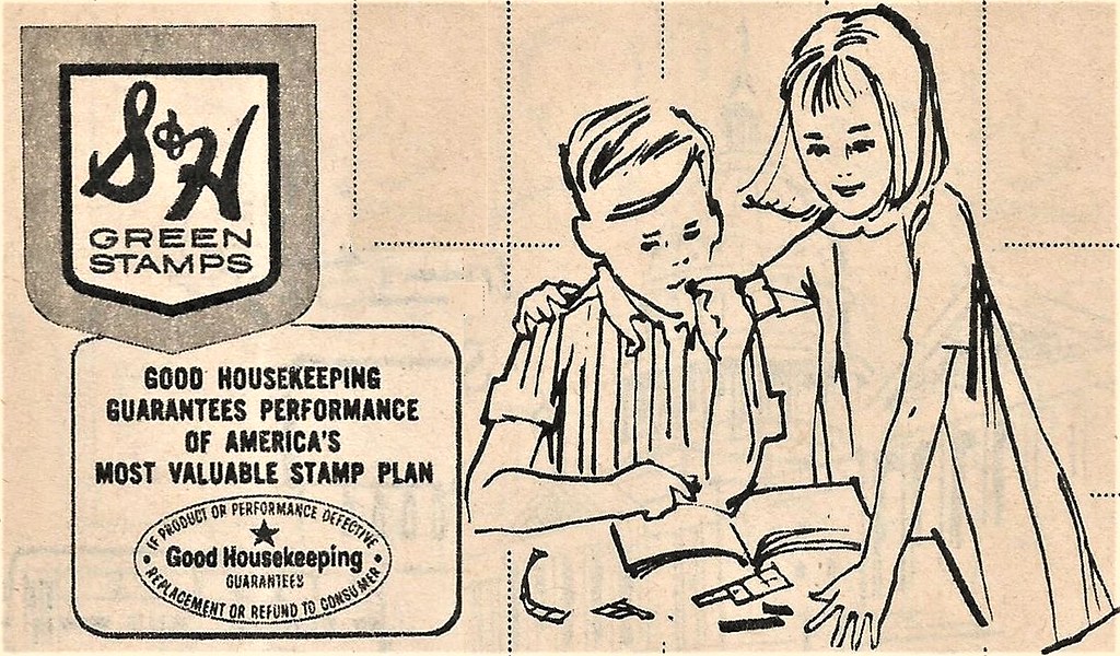 S&H Green Stamps Boy & Girl, 1965