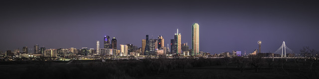 Dallas Skyline Over Trinity