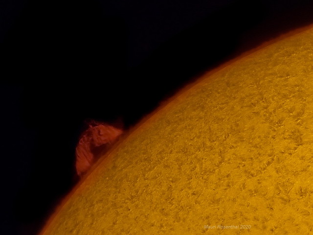 Solar Prominence Aug 26 in H-alpha