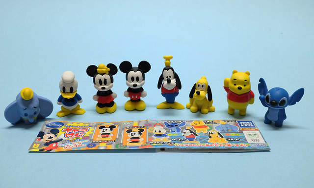 Walt Disney Takara Tomy Character Erasers