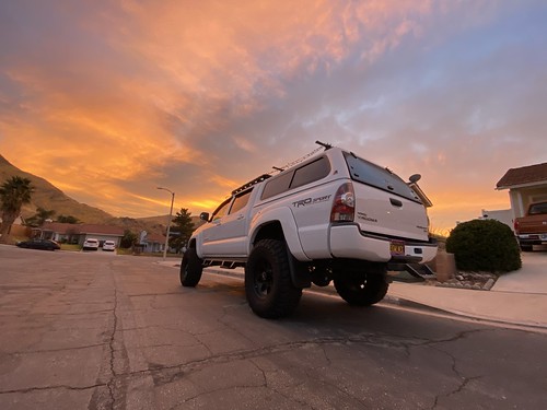 dougroad sky newyears 2021 january sunrise toyota tacoma truck pickup