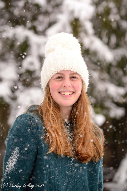 Michelle in the Snow