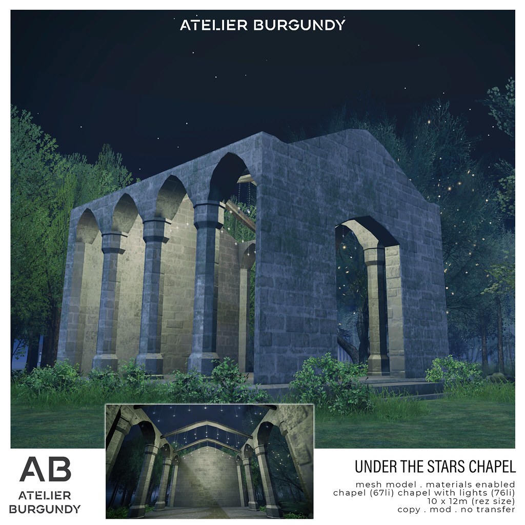Atelier Burgundy . Under the Stars Chapel